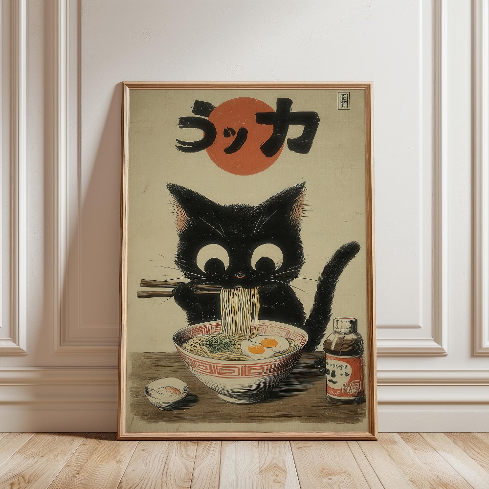 Siyah Kedi Yemek Yiyor Ramen Y - Japanese Eating Lifestyle incelemesi ve fiyatı